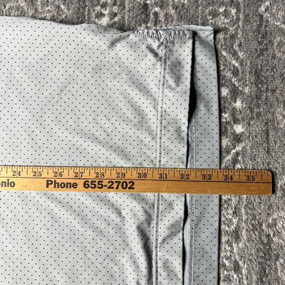 FootJoy FJ Performance Polo Golf Shirt Men’s XXL Gray Navy Polka Dot Stretch - Picture 5 of 8